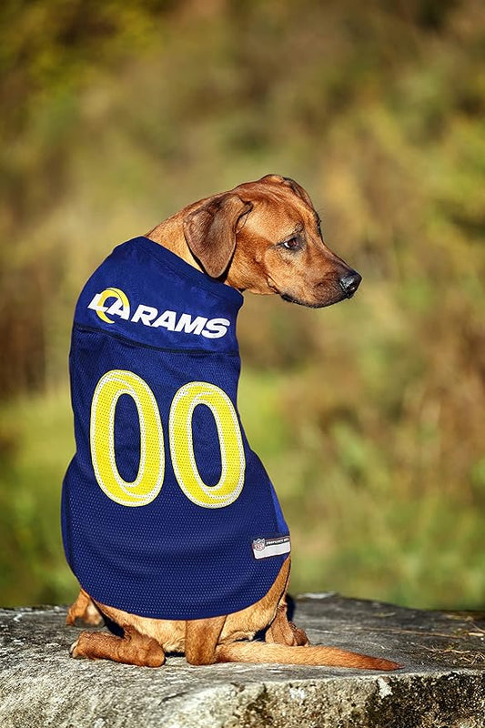 NFL Los Angeles Rams Dog Jersey - X-Large, Football Jersey Costume for Dogs & Cats