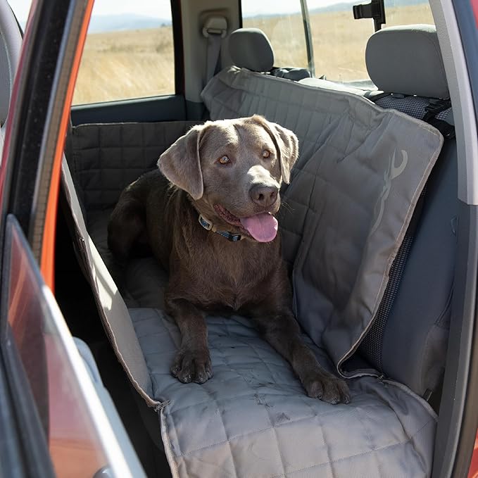 Browning Pet Hammock Backseat Cover, Durable Backseat Protection, Elk/Field Khaki