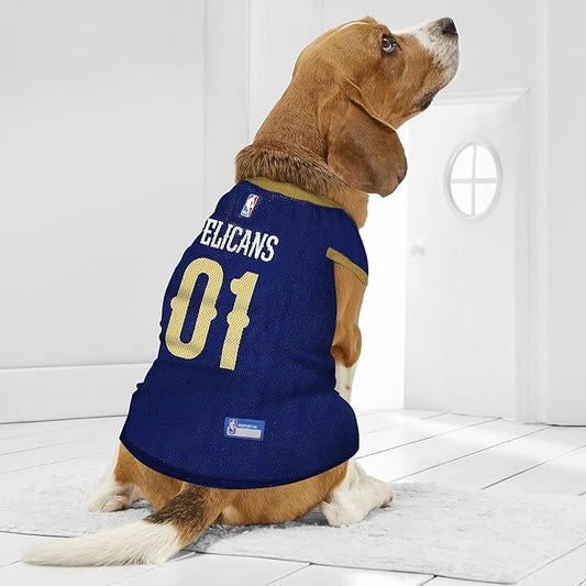 Pets First NBA NEW ORLEANS PELICANS DOG Jersey, X-Small - Tank Top Basketball Pet Jersey