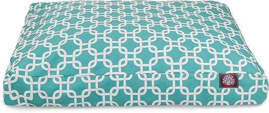 Majestic Pet Links Rectangle Dog Bed, Small, Teal