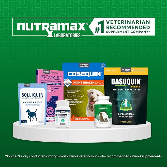 Nutramax Laboratories Cobalequin B12 Supplement for Medium to Large Dogs,45 Chewable Tablets,Hydrolyzed Chicken,2.08 Ounces,(Pack of 2)