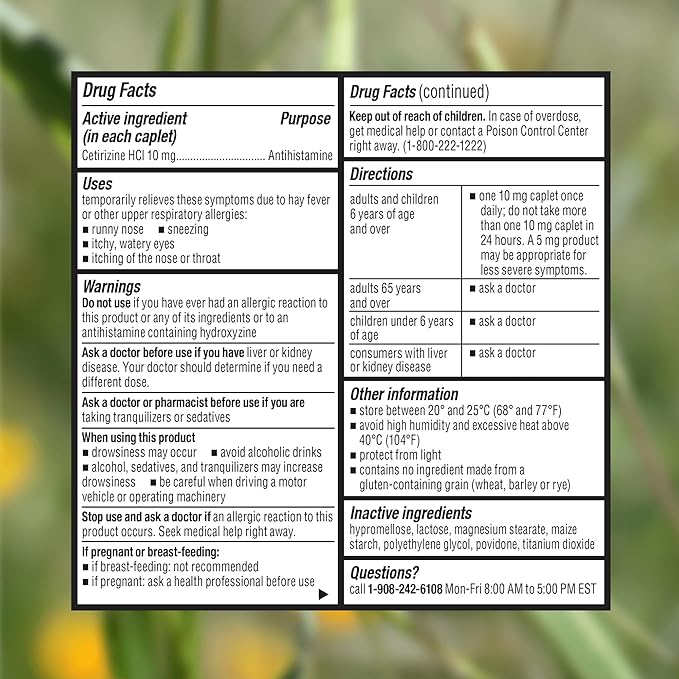 Cabinet: Cetirizine Hcl 10mg Allergy Relief Tablets | Non-Drowsy Antihistamine for 24-Hour Indoor & Outdoor (Aluminum - 300 Count)