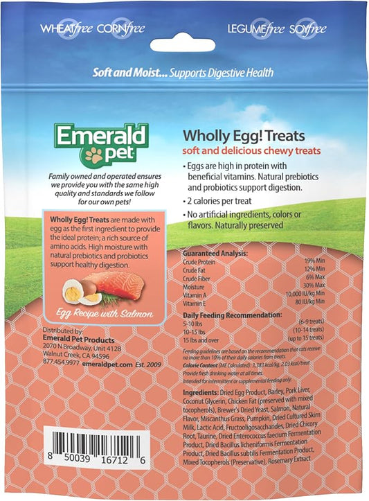Emerald Pet Wholly Egg Cat Treats (Salmon)