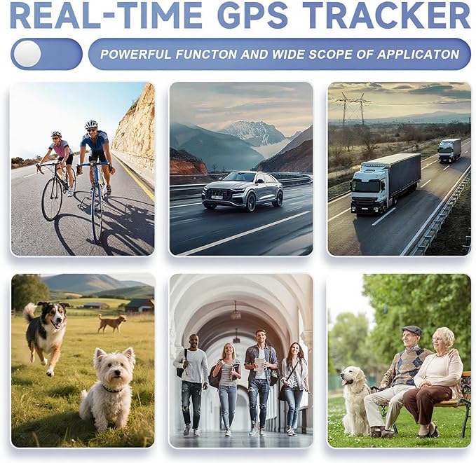 0.8 inch!Hidden Mini GPS Tracker for Vehicles Portable Real Time Magnetic Tracking Device Car Full Global Coverage Location Kids Dogs Trucks Person No Subscription Required Monthly Fee (Ultra mini)