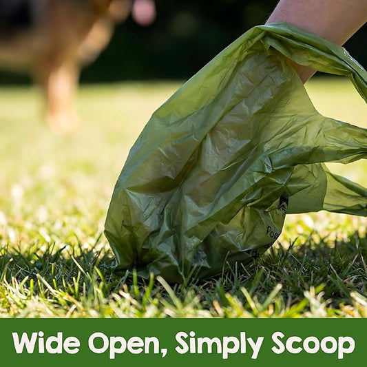 Greener Walker Poop Bags for Dog Waste-300 Bags,Extra Thick Strong 100% Leak Proof Biodegradable Dog Waste Bags(Brown)