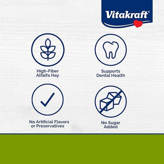 Vitakraft Slims with Alfalfa Small Animal Treats 1.76 oz - Wholesome Crunchy Snack Sticks for Guinea Pigs Rabbits and Small Animals - Healthy Enrichment and Reward
