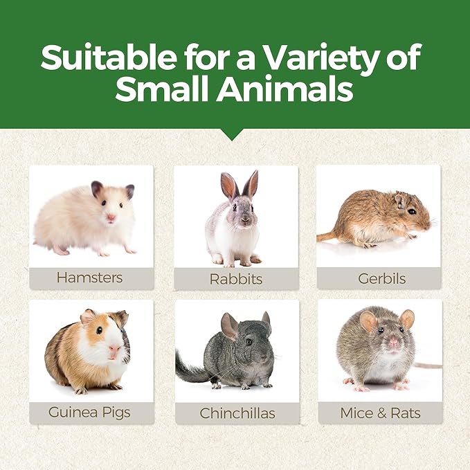TEEWY 4PCS Guinea Pig Toys, Prevent Teeth Overgrowth, Natural Vegetables and Timothy Grass, Hamster Chew Toys, Chinchilla Toy, Peapod and Carrot Chew Toy Set