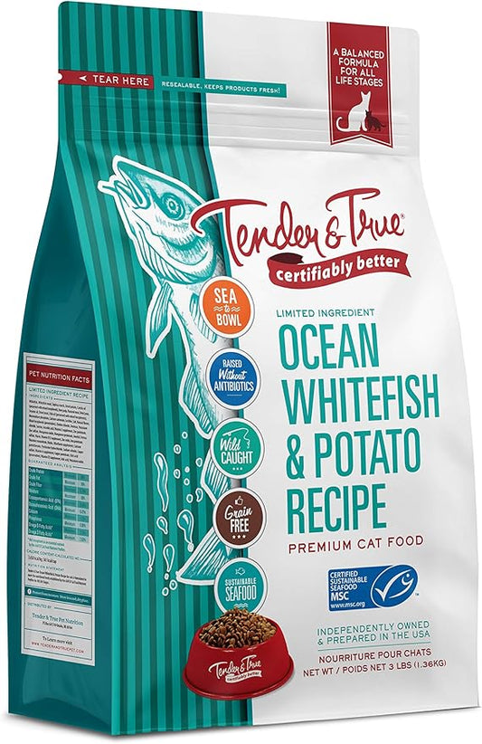 Tender & True Ocean Whitefish & Potato Recipe Cat Food, 3 lb