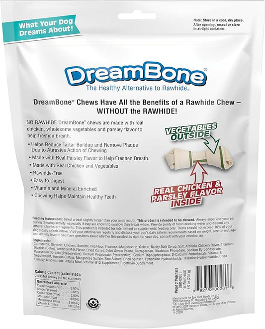 DreamBone Dental Chews,Rawhide-Free Chews for Dogs,Maintain Fresh Breath and Clean Healthy Teeth,(Pack of 2)