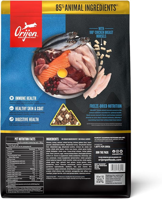 ORIJEN Wild Reserve Dry Dog Food Free-Run Chicken Recipe 4lb Bag
