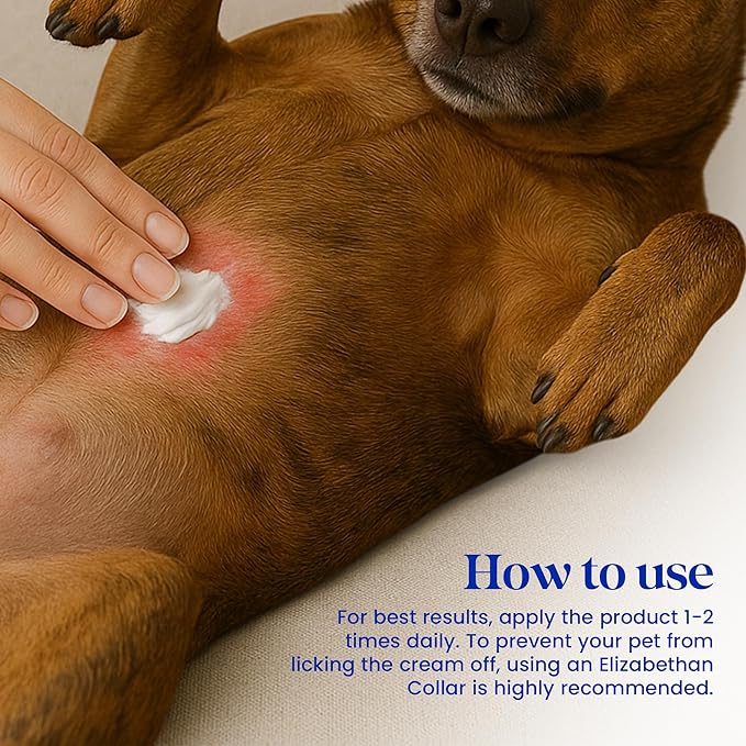 Nourish Pet Co. Derma Cream - Dog Skin Irritation Treatment, Hot Spot and Itch Relief for Dogs, Fast-Acting Moisturizing Formula, Soothes Dry Skin, Fragrance Free, 75g