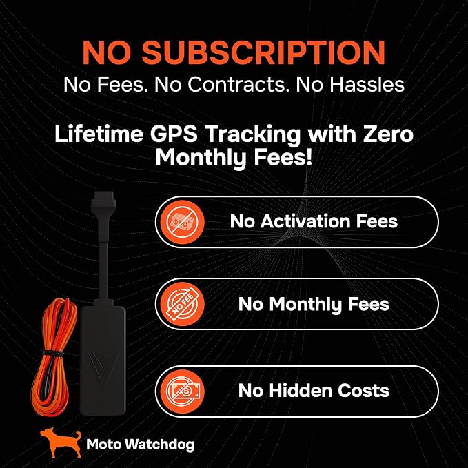Wired GPS Tracker for Vehicles, No Subscription, No Monthly Fee | Real-Time Location, Easy Installation, Speeding Monitoring, Route History, Geofence, for Fleets & Families