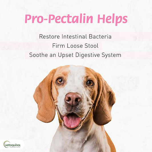 Pro-Pectalin Oral Paste for Dogs & Cats, Helps Relieve Occasional Diarrhea in Cats and Dogs, Situational Diarrhea Relief with Kaolin and Pectin, Contains Beneficial Probiotic Bacteria, 15cc