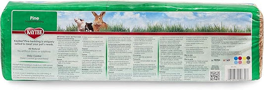 Kaytee Small Animal Pine Bedding For Pet Guinea Pigs, Rabbits, Hamsters, Gerbils, and Chinchillas, 9.8 Liter