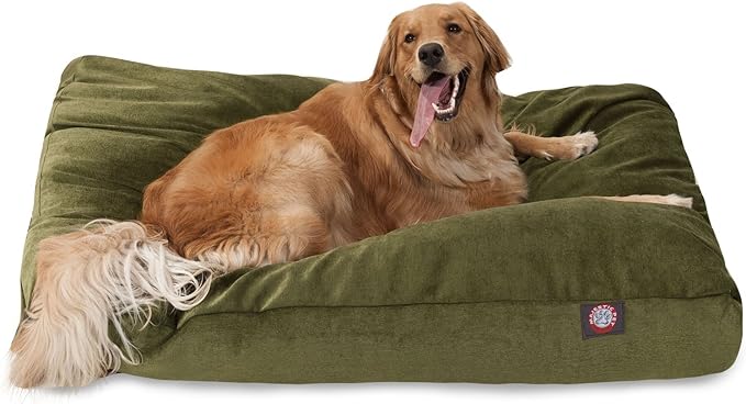 Majestic Pet Villa Rectangle Dog Bed Washable – Non Slip Comfy Pet Bed – Crate Bed with Removable Washable Cover – Kennel Bed for Sleeping, Polyester Fiber, Medium, Marine