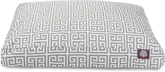Grey Towers Small Rectangle Indoor Outdoor Pet Dog Bed With Removable Washable Cover By Majestic Pet Products