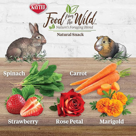 Kaytee Food from The Wild Natural Snack for Pet Rabbits, Guinea Pigs And Other Small Animals, 1 Ounce