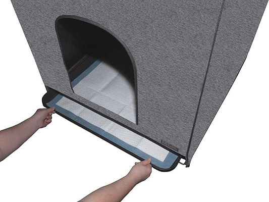 Pet Gear Pro Pawty for Cats with Tray, Put an end to Scattered Litter, Foldable, Easy Clean, Litterbox not Included, 2 Models, 2 Colors