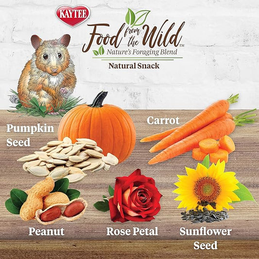 Kaytee Food from The Wild Natural Snack for Pet Hamsters, Gerbils, Rats and Mice, 2 Ounces (Pack of 2)