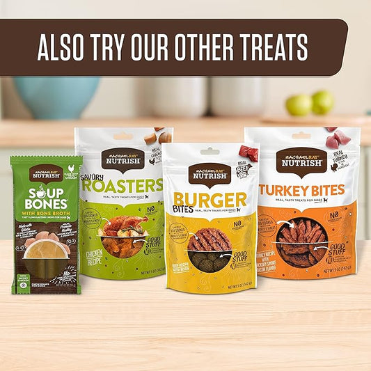 Nutrish Soup Bones Premium Dog Chews with Real Chicken and Veggies, 6 Chews (Rachael Ray)