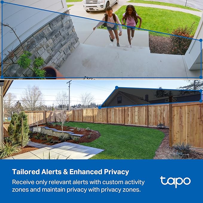 Tapo TP-Link C400 KIT Outdoor Battery Camera w/Solar Panel Base, Wireless, 1080P, Free Person/Vehicle Detection, SD/Cloud Storage, Color Night Vision, No Hub Needed, Works w/Alexa