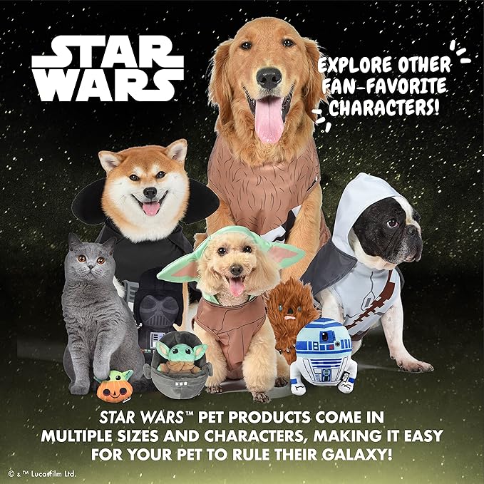 Star Wars for Pets The Mandalorian Soft Pet Carrier “Wherever I go, he goes” Gray & Brown | for Pets 15 x 9 x 9 Dog Travel Bag| Luggage Carrier for Dogs, Fits Under Plane Seat (FF19733)