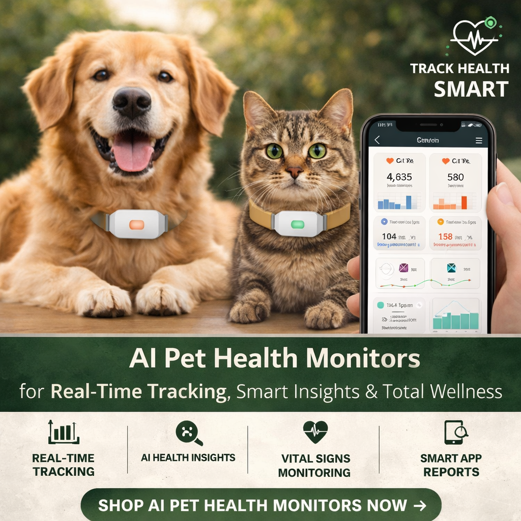 ai pet health monitor dog cat smart tracker health tracking wearable pet device activity monitor