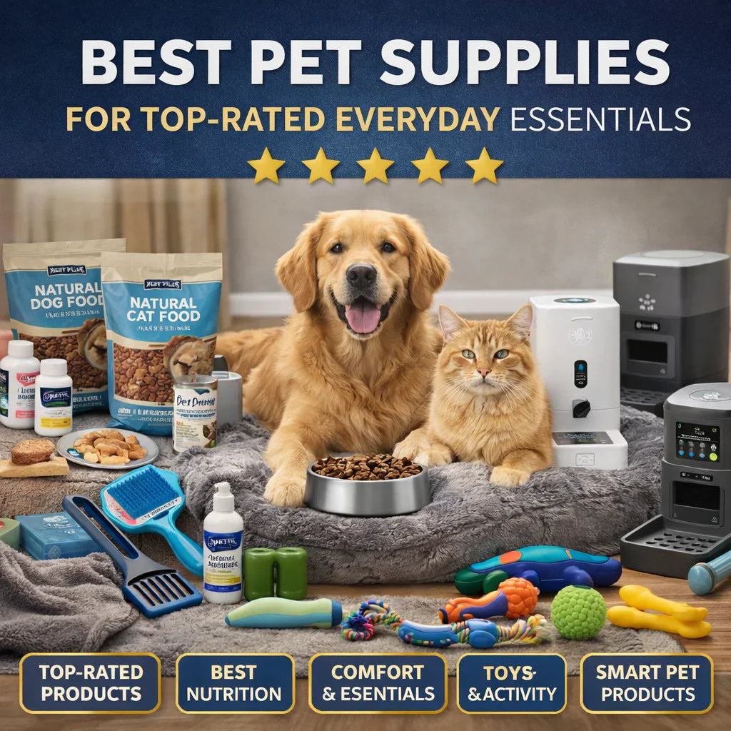 best pet supplies collection including top rated food toys grooming and essentials
