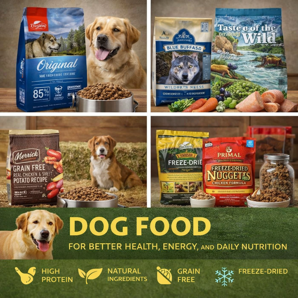 dog food including high protein grain free natural and freeze dried options for healthy dogs