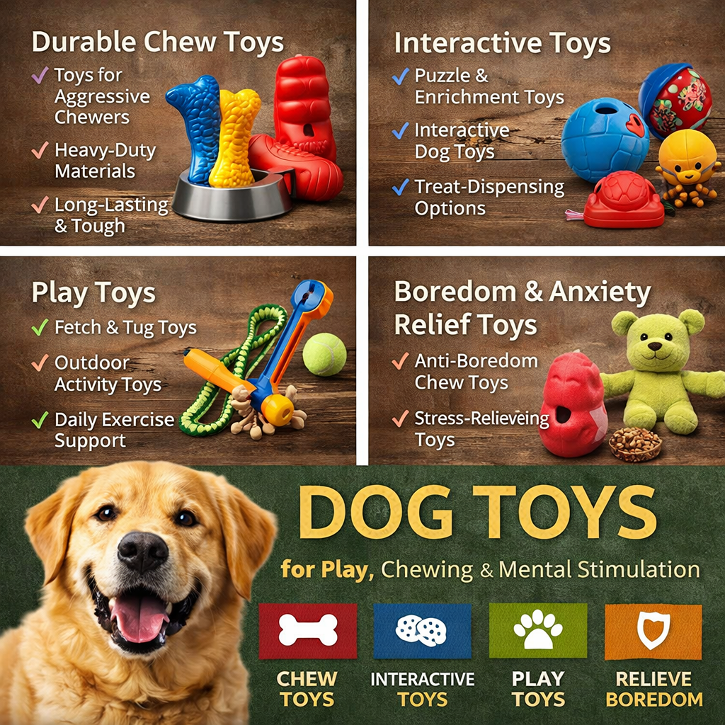 dog toys including durable chew toys interactive toys and enrichment toys for dogs