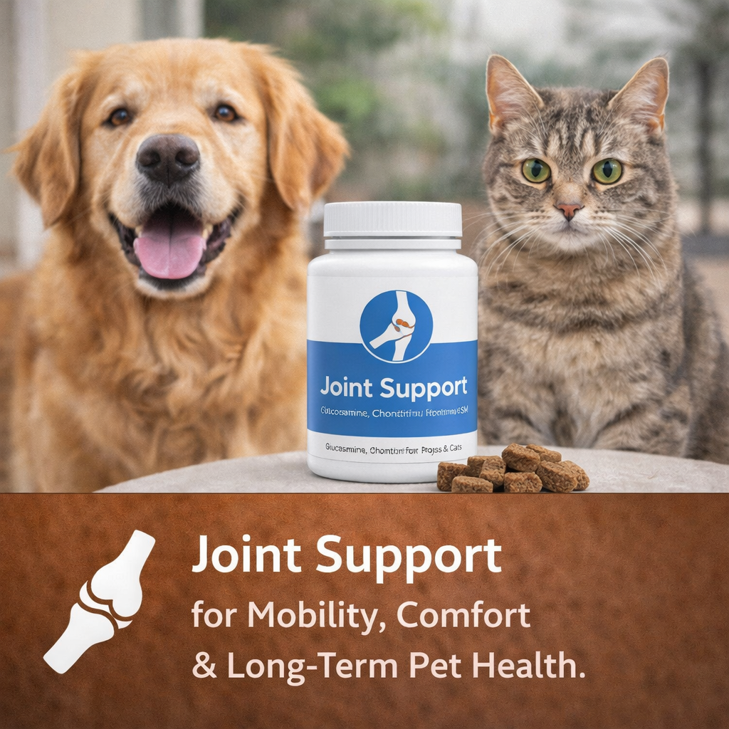 pet joint support supplement dog cat glucosamine mobility support joint health pet supplement