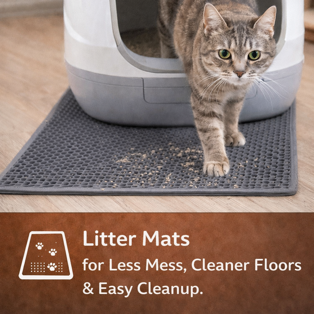cat litter mat trap litter waterproof anti tracking mat pet floor protector easy clean litter mat