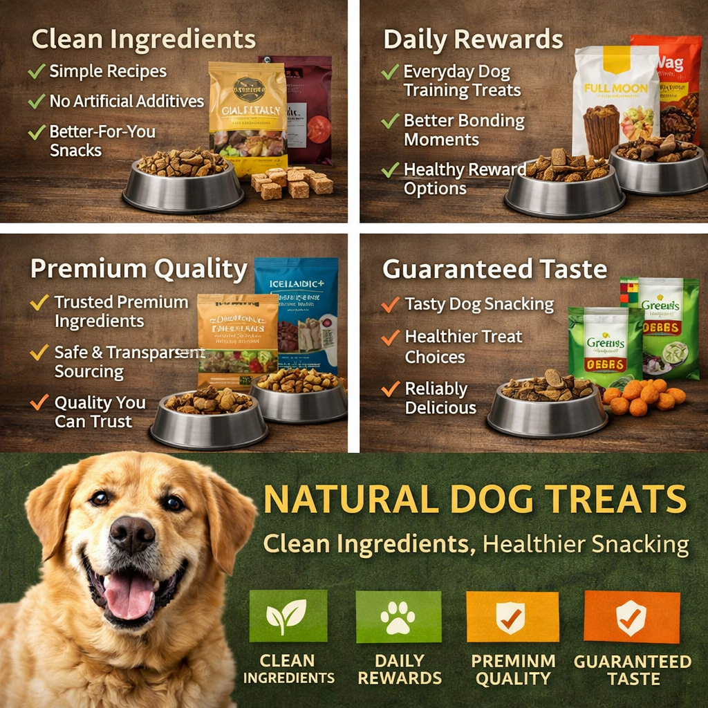 natural dog treats with clean ingredients for healthy rewards and everyday dog snacking  Send the next one when ready, and I’ll keep the same format exactly.