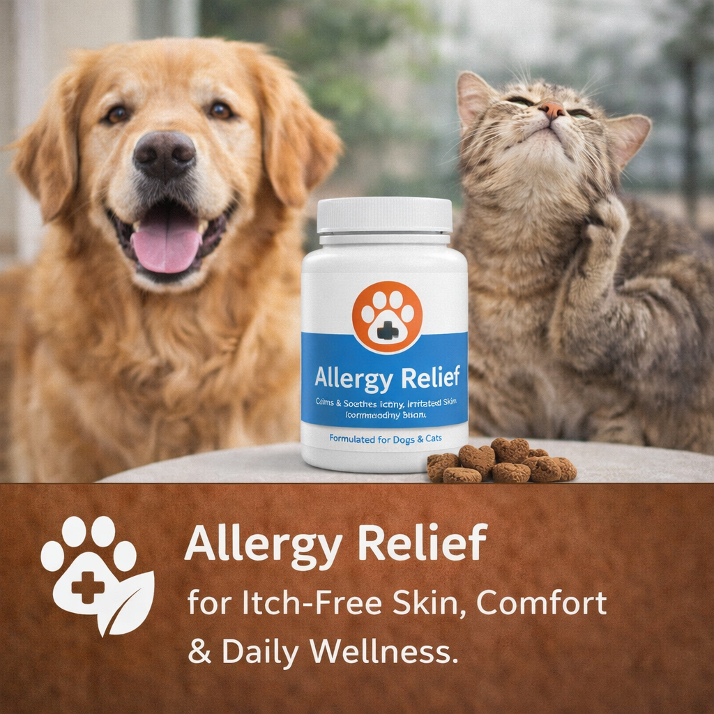 pet allergy relief dog cat itch relief skin care allergy support pet wellness product