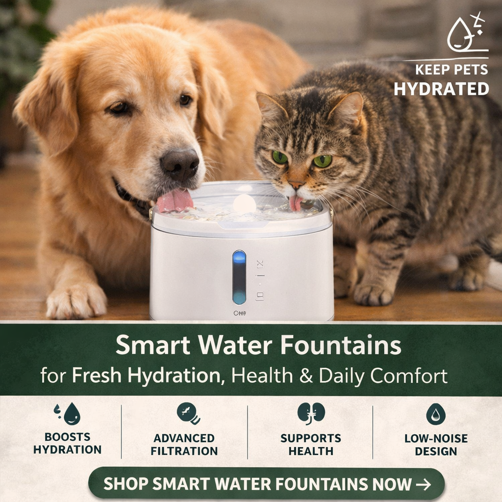 smart pet water fountain cat dog filtered water dispenser automatic pet fountain hydration system