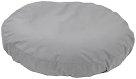 Round Dog Bed Sheet Covers Replacement Washable Waterproof Plastic Slip Cover for 44 to 45 inch Light Grey