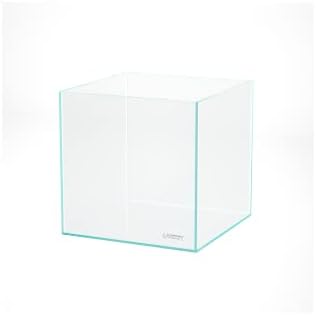 LANDEN Aquarium Cube 6.6 Gallon Ultra Clear Glass Rimless Fish Tank 30C