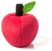 P.L.A.Y. Cute Plush Dog Toys - Fruit & Vegetable Themed Durable Squeaker Chew Toy, Great for Puppies & Small, Medium, Large Dogs - Machine Washable, Recycled Materials (Garden Fresh Apple, X-Small)