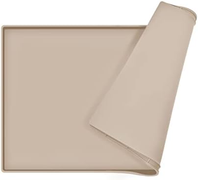 Silicone Dog Food Mat Waterproof Pet Feeding Tray for Medium and Large Dogs