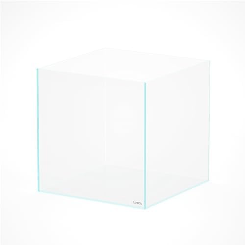 LANDEN Aquarium Cube 52.4 Gallon Ultra Clear Glass Rimless Fish Tank 60C