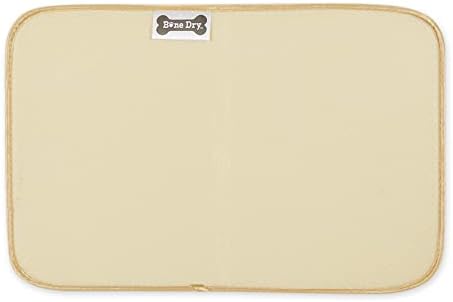 Bone Dry Machine Washable, Ultra Absorbent Pet Mat, 12x18, Taupe Trellis Print