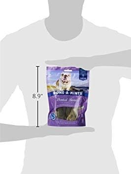 Bone-A-Mints All natural, Wheat-Free Breath Freshening Bone, 8.92-Ounce, Large, 4-Pack