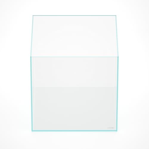 LANDEN Aquarium Cube 52.4 Gallon Ultra Clear Glass Rimless Fish Tank 60C