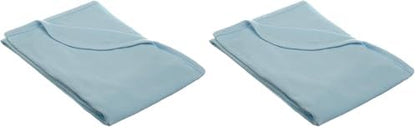 TL Care 100% Cotton Thermal Waffle Swaddle Blanket (30" x 40"), Soft, Breathable & Stretchy, Blue, for Boys and Girls, Perfect for Swaddling, Travel and Gifting (Pack of 2)
