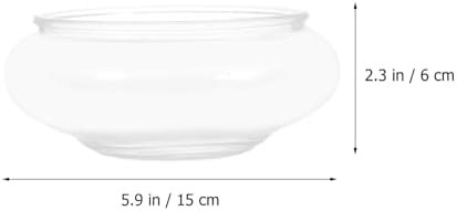 Flower Glass Vase Bowl Terrarium Succulent Planter: Glass Vase Bowl Hydroponic Planter Floral Container Fish Clear Bubble Floating Candle