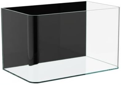 6 Gallon Hot-Bent Black-Back Fish Tank, Aquarium Fish Tank,Easy to Maintain Small Aquarium for Betta/Goldfish/Snails/Shrimp and Aquatic Planting, Perfect for Home, Office, and Decor