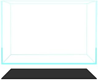 Fzone 10 Gal Rimless Low Iron Fish Tank Nova Clear Ultra-White 45° Mitered Edges Translucent Glass Anata Series Aquarium w/Black Foam Leveling Mat(S45-W30)
