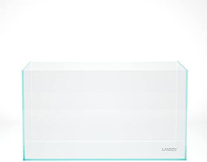 LANDEN 90P 55 Gallon Rimless Low Iron Aquarium Tank,W35.4×D19.7×H19.7 in(90x50x50cm) 10mm Thickness with Black Nano Foam Leveling mat Included