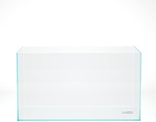 LANDEN 90P 55 Gallon Rimless Low Iron Aquarium Tank,W35.4×D19.7×H19.7 in(90x50x50cm) 10mm Thickness with Black Nano Foam Leveling mat Included