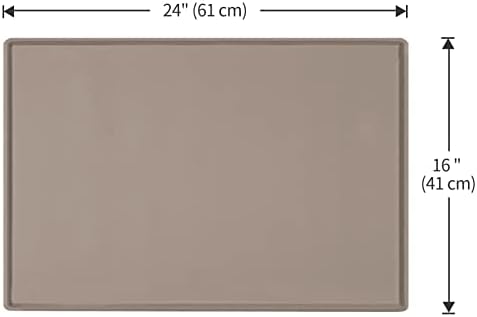 Silicone Dog Food Mat Waterproof Pet Feeding Tray for Small Medium Dogs